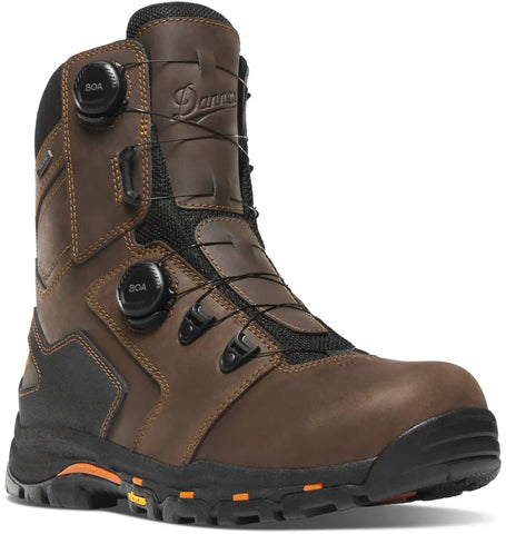 Vicious BOA 8" Brown/Orange Composite Toe (NMT)