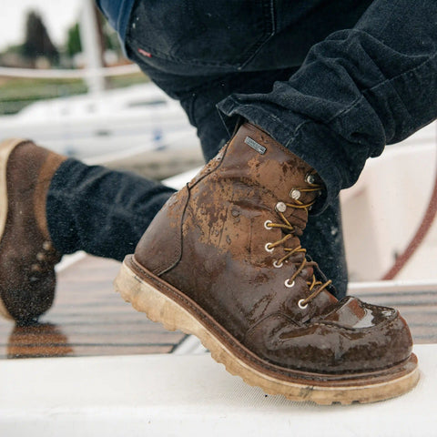 Cedar River 8" Brown Aluminum Toe