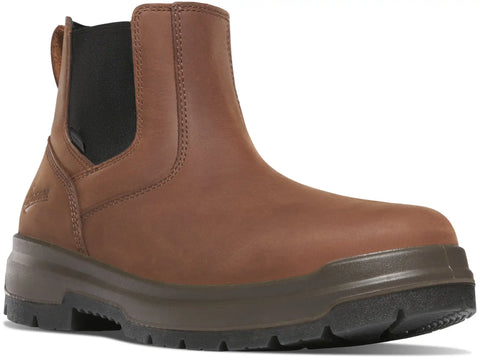 Ground Control Chelsea 6" Brown Steel Toe
