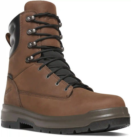 Ground Control 8" Brown Steel Toe