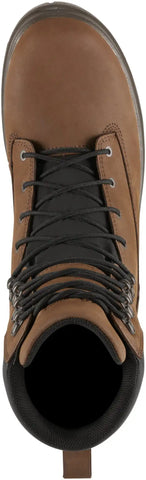 Ground Control 8" Brown Steel Toe