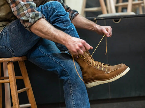 Bull Run Moc Toe 8" Tobacco Steel Toe