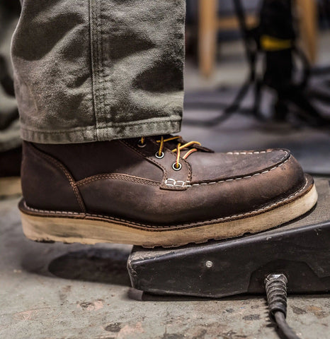 Bull Run Moc Toe 6" Brown Steel Toe