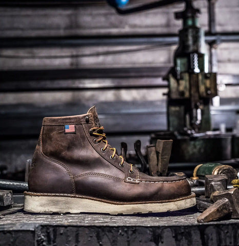 Bull Run Moc Toe 6" Brown Steel Toe