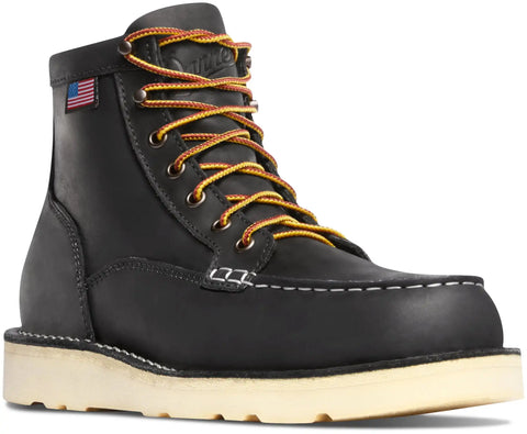 Bull Run Moc Toe 6" Black Steel Toe