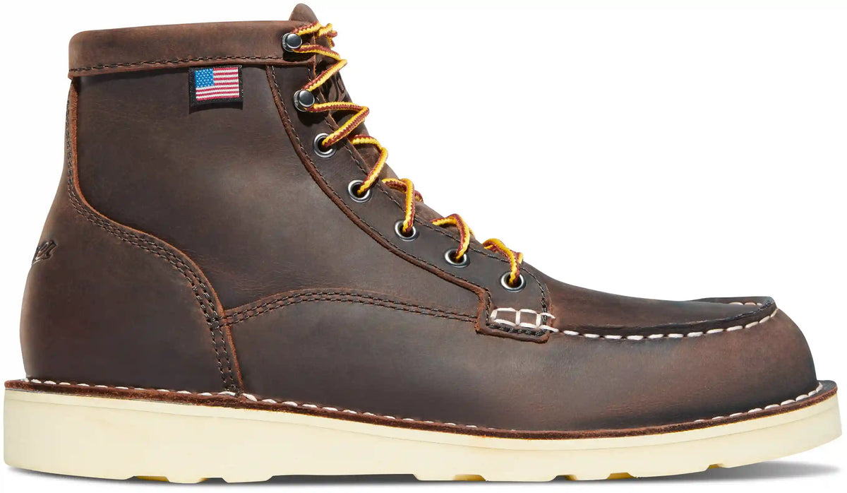 Bull Run Moc Toe 6" Brown Steel Toe