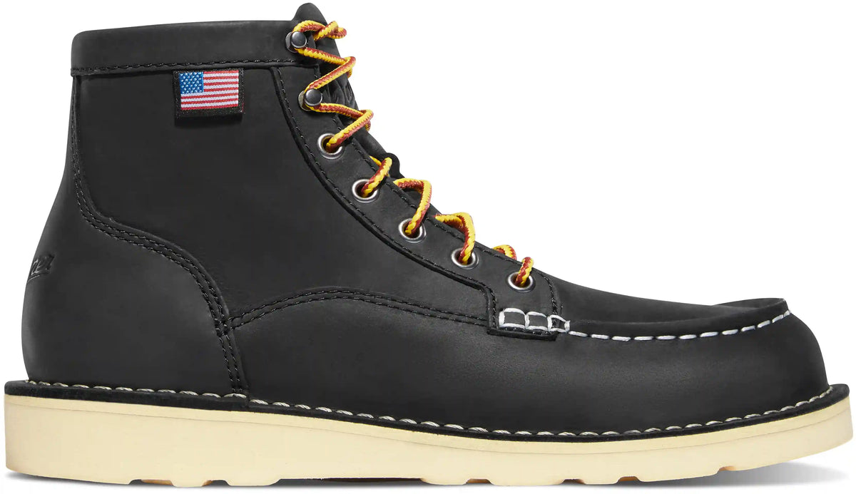 Bull Run Moc Toe 6" Black