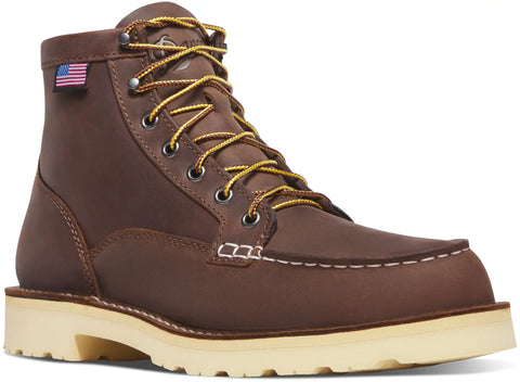 Bull Run Moc Toe 6" Brown - Heel - Steel Toe