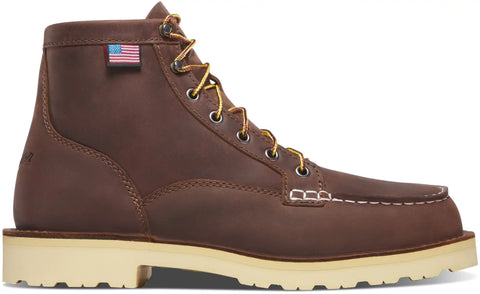 Bull Run Moc Toe 6" Brown - Heel - Steel Toe