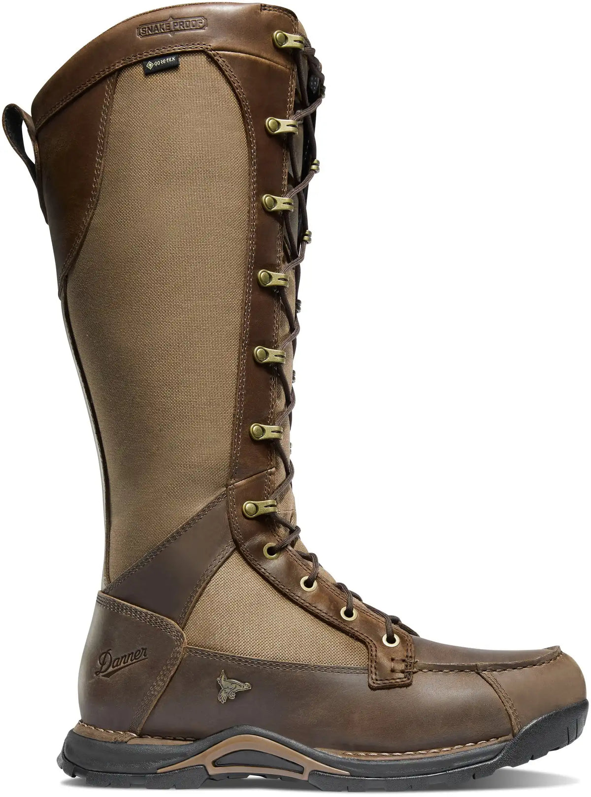 Sharptail Snake Boot 17" Dark Brown