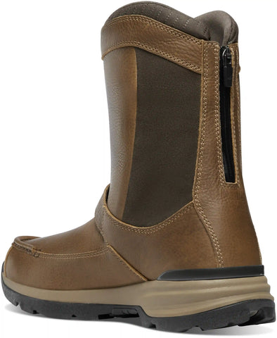 Recurve Moc Toe Rear-Zip Light Brown