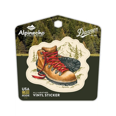 Alpinecho x Danner Sticker 2.7" x 3" Mountain Light