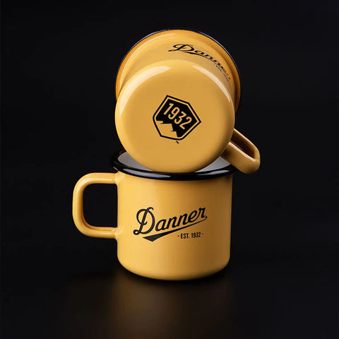 Enamel Camp Mug 12oz Apricot Yellow