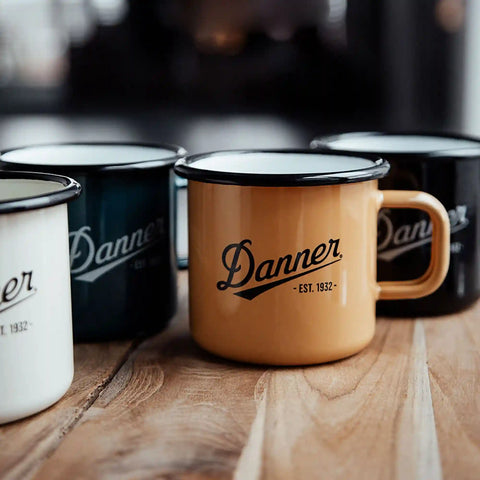 Enamel Camp Mug 12oz Apricot Yellow