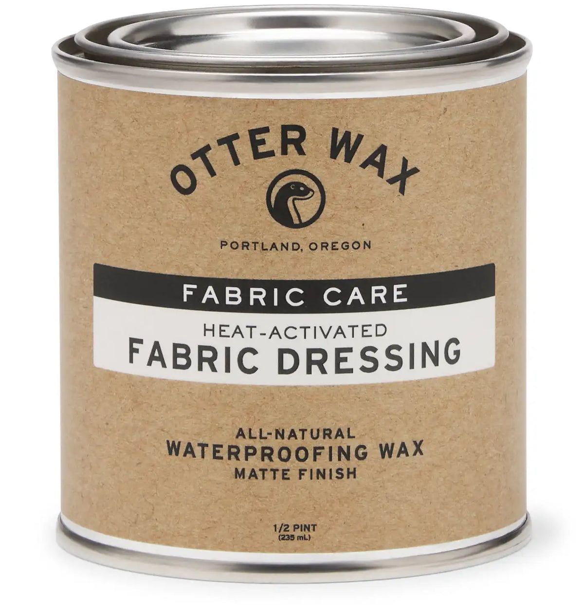 Fabric Dressing Otter Wax - 0.5 Pint