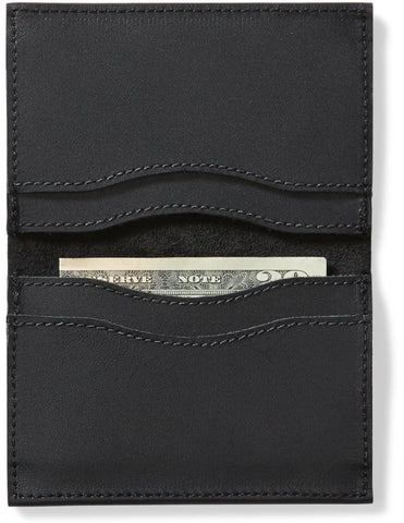 Leather Wallet 4.5" x 3.5" Black