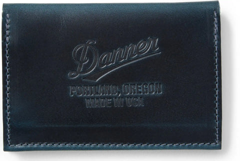 Leather Wallet 4.5" x 3.5" Navy