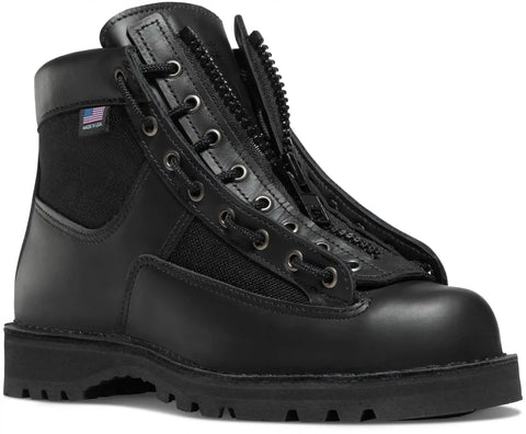 Lace-in Boot Zipper 6" Black