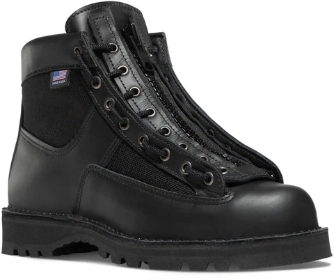 Lace-in Boot Zipper 6" Black