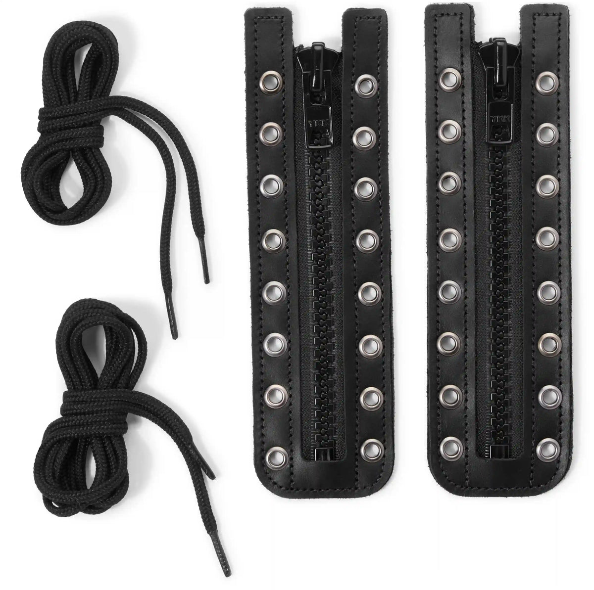 Lace-in Boot Zipper 6" Black