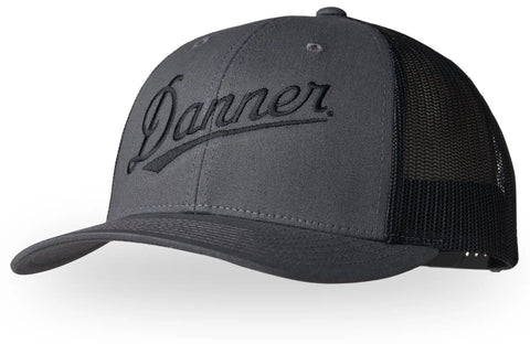 Embroidered Trucker Hat Charcoal/Black