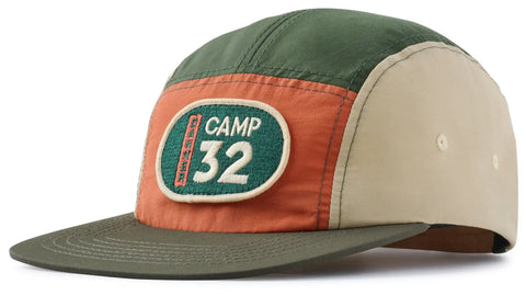 Camp 32 Color Block Cap Loden/Khaki