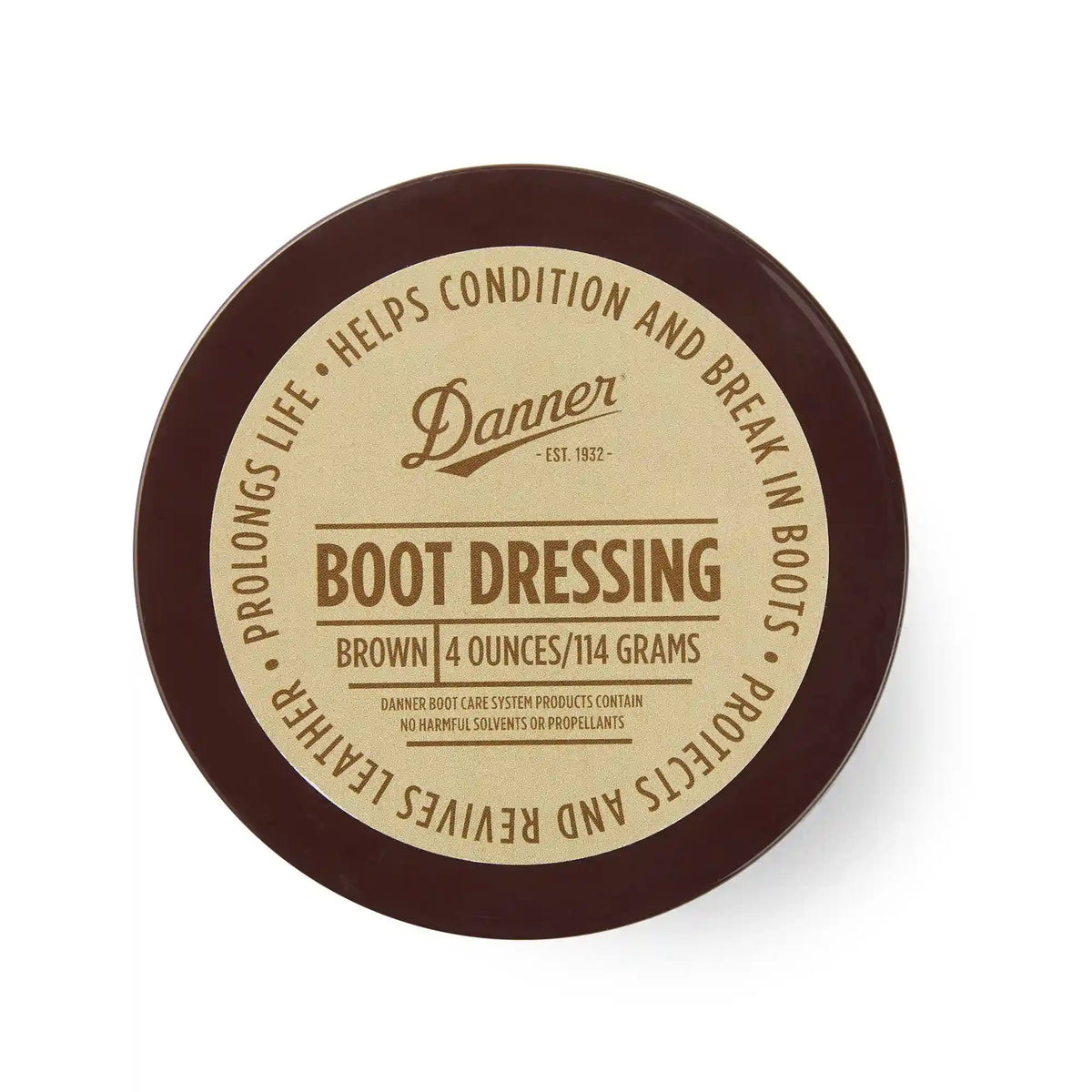 Boot Dressing Full Grain Leather - 4oz Brown