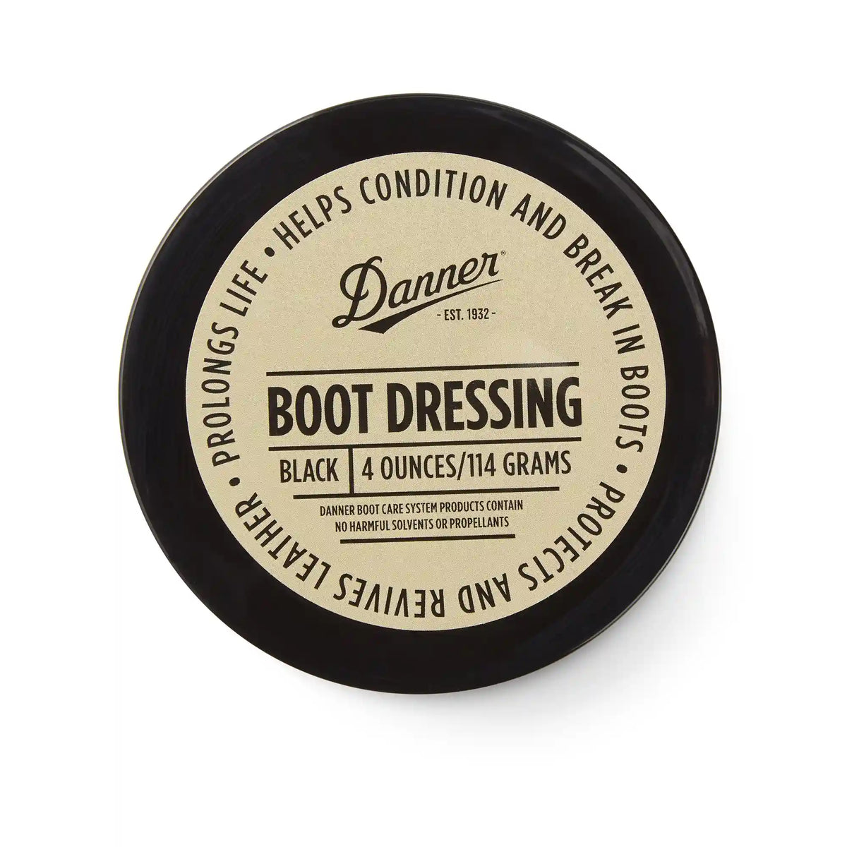 Boot Dressing Full Grain Leather - 4oz Black