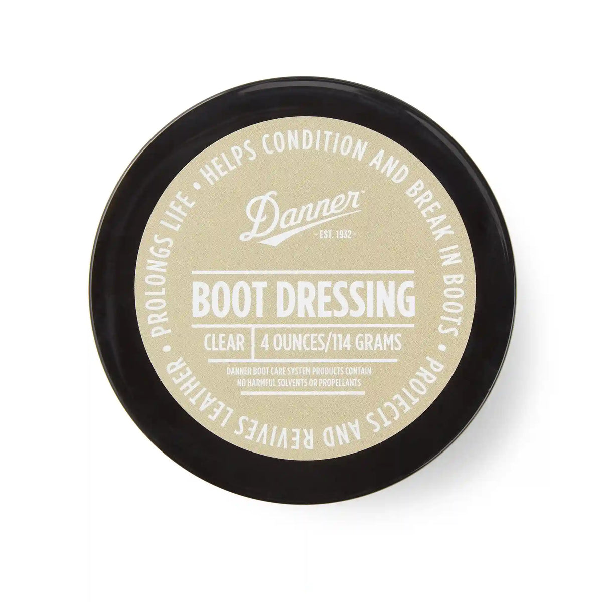 Boot Dressing Full Grain Leather - 4oz Clear
